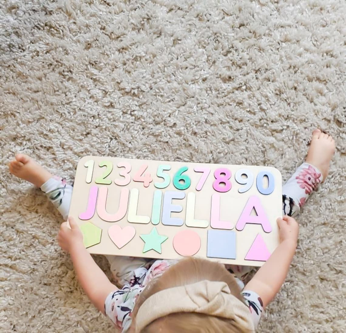 Puzzle prénom personnalisé en bois