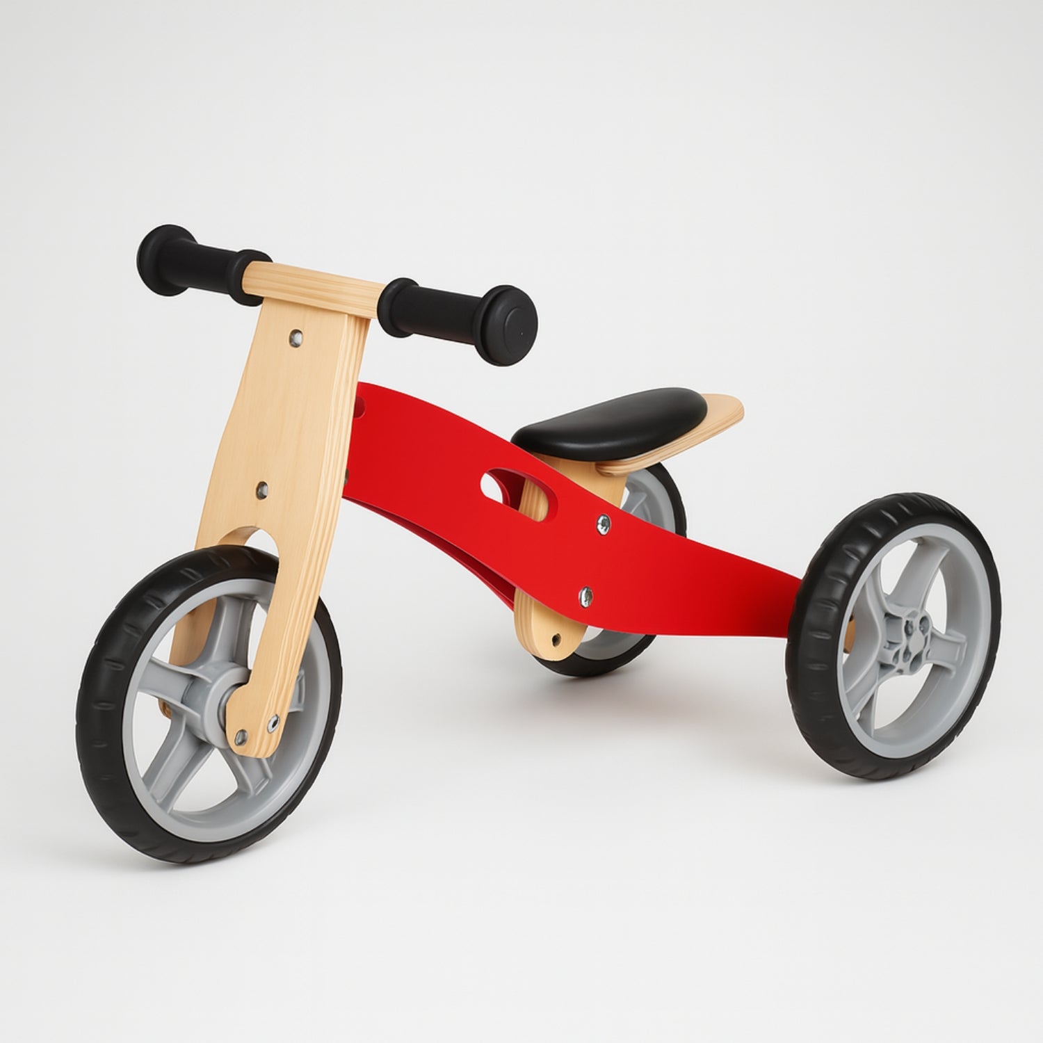 Tricycle évolutif 2-en-1 se Transforme en Draisienne en Bois - Enfant 1-3 ans - modèle BAB