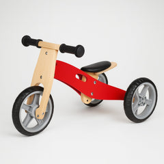 Tricycle évolutif 2-en-1 se Transforme en Draisienne en Bois - Enfant 1-3 ans - modèle BAB