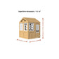 Aire de jeux enfant Montessori - 3 en 1 Balançoire, Toboggan, Cabane en bois modulable
