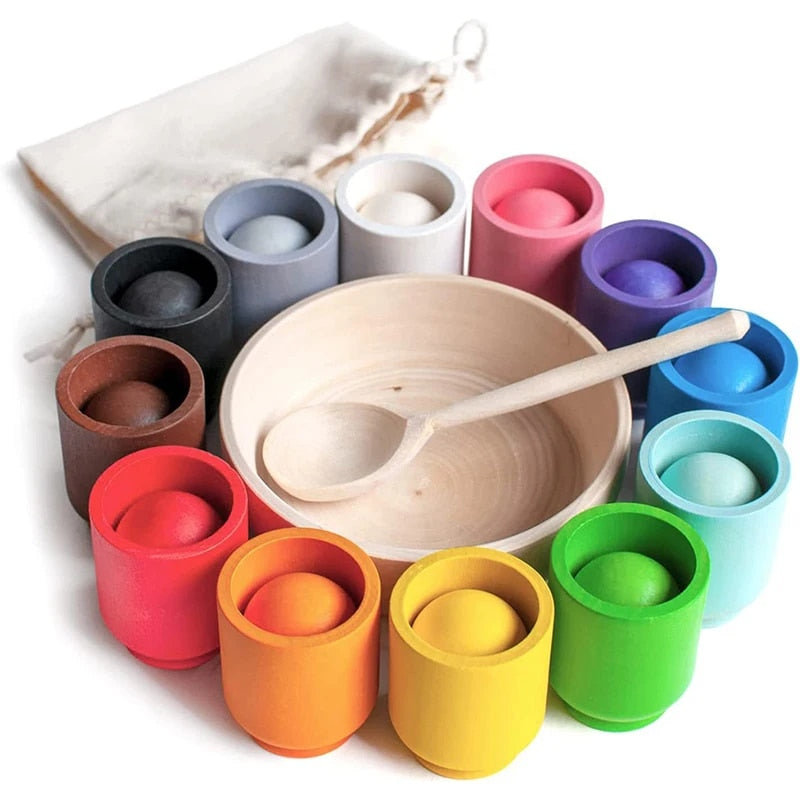 Jeu de tri montessori en bois