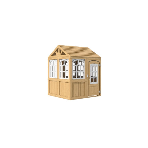 Aire de jeux enfant Montessori - 3 en 1 Balançoire, Toboggan, Cabane en bois modulable